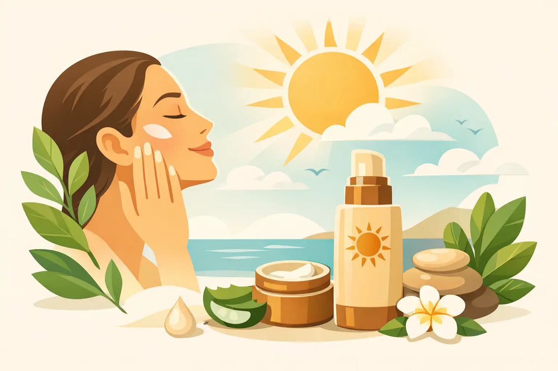 Review natuurlijke zonnefluïde gezicht
