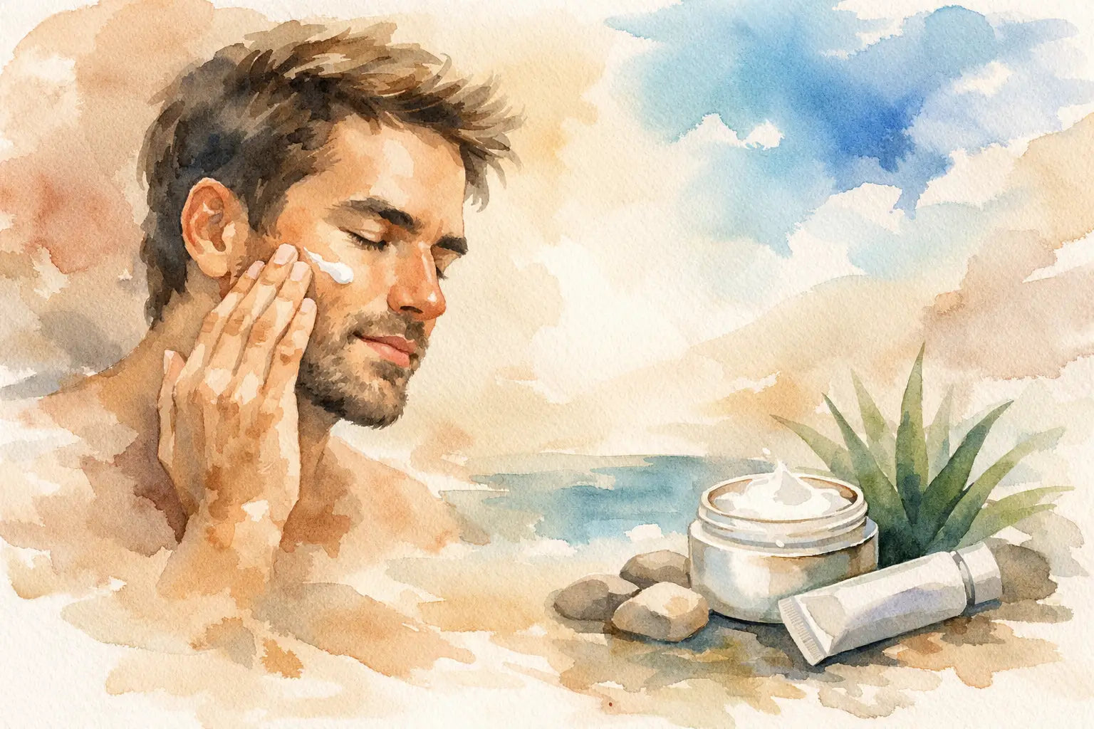 Mannen gezichtscrème droge huid kiezen