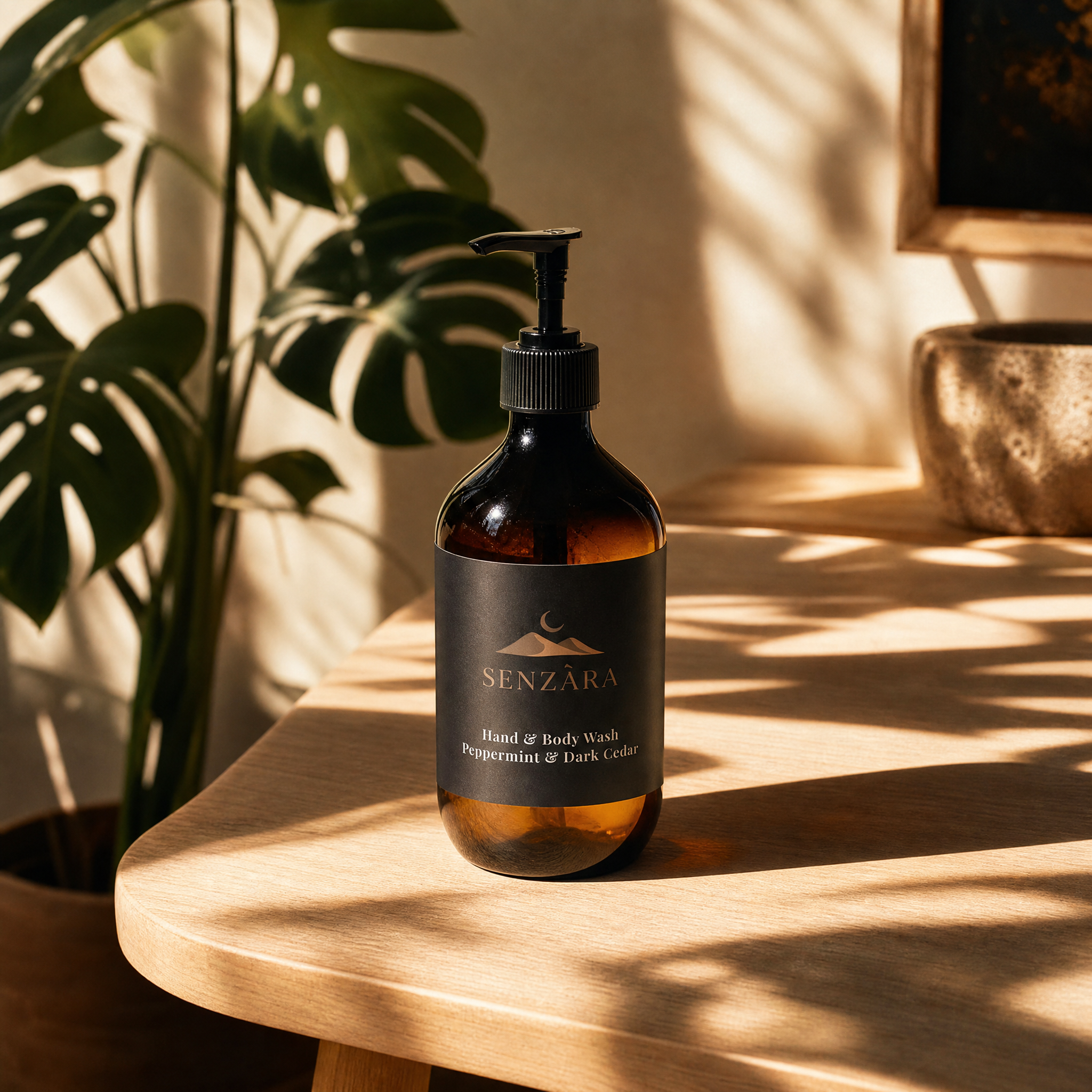 Senzara Hand & Body Wash – Pepermint & Cedarwood