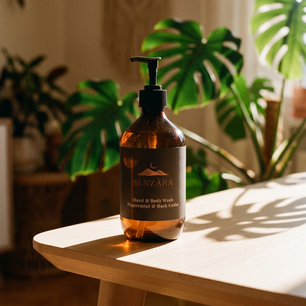 Senzara Hand & Body Wash – Pepermint & Cedarwood