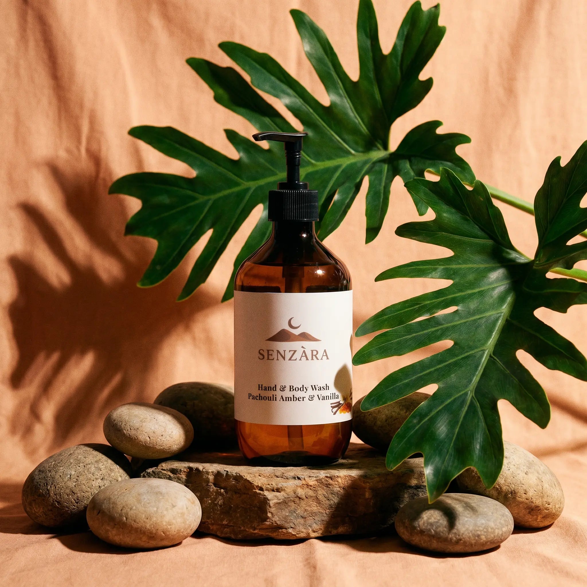 Senzara Hand & Body Wash – Patchouli & Amber vanilla